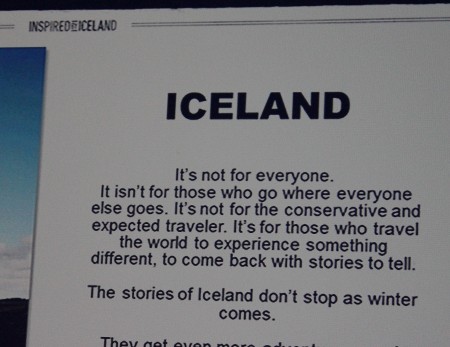 Iceland - know what you're not